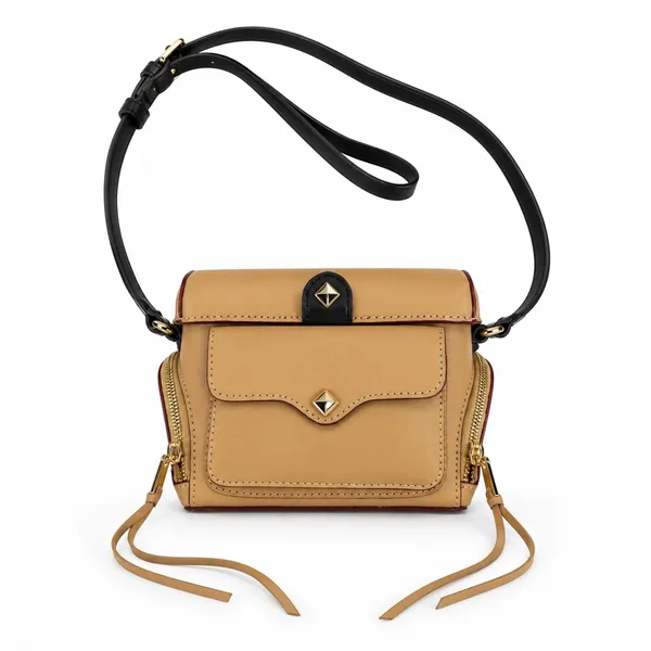 Rebecca Minkoff Craig Camera Crossbody Bag Studded Tassel Boho Chic Small - Image 2