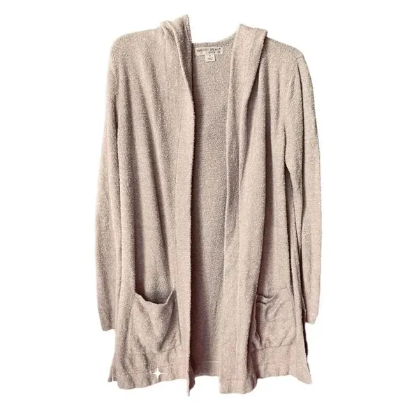 BAREFOOT DREAMS cozy chic lite size M hooded open front cardigan. - Image 2