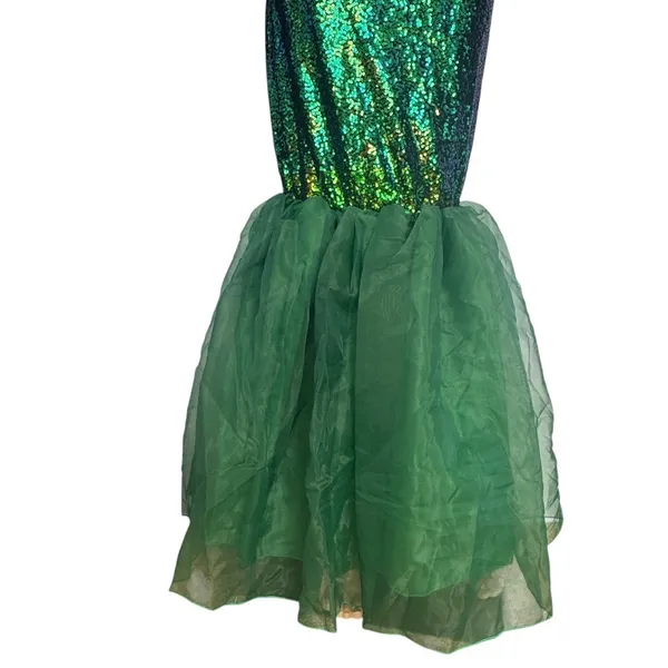 FUNNA Green Sequin Mermaid Tail Costume Maxi Skirt NWT XL - Image 7