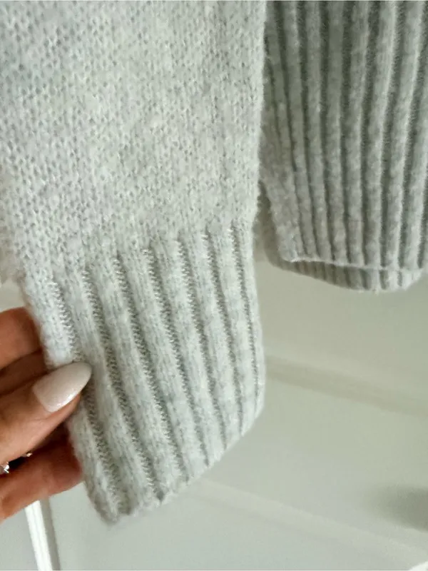Lou & Grey Light Gray Crewneck Sweater - Image 4