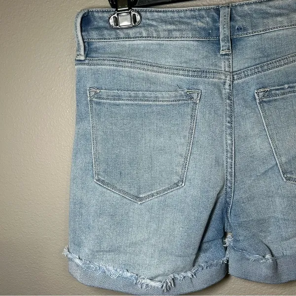 Kancan Jasmine High Rise Cuffed Hem Denim Shorts Women’s Size Large - Image 7