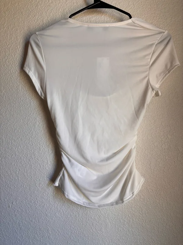 White cowl neck top - Image 3