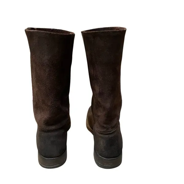 Frye 77281 Heath Outside-Zip Suede Motorcycle Boots Women’s Sz.‎ 7.5 Oiled Brown - Image 6
