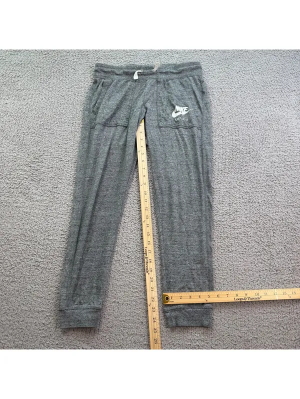 Nike Sportswear Gym Vintage Just Do It Jogger Pants Gray Women’s Small - Image 5