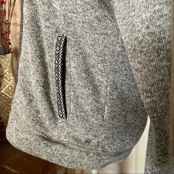 American Eagle gray zip up hoodie jacket - Image 3