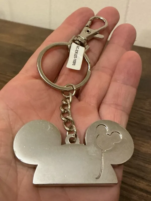 A Rare HTF Disney Pride Collection Mickey Mouse Ear Hat Keychain Keyring Key Fob - Image 2