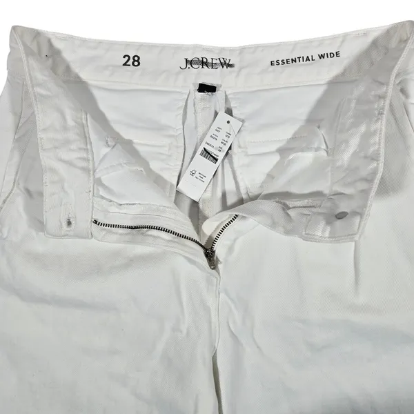 J. Crew Wide-leg essential jean in white denim 28 NWT‎ - Image 5
