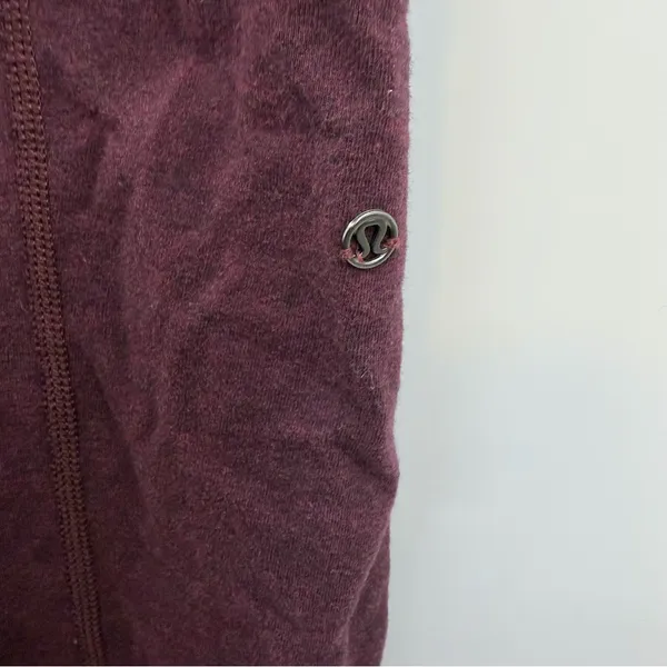 Lululemon Get Going Jogger 4 Heathered Black Cherry Burgundy Zip Pockets - Image 4