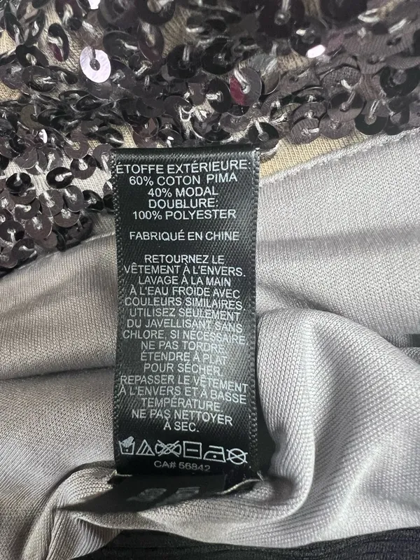 Express Silver Ombre Sequin Mini Skirt - Image 6