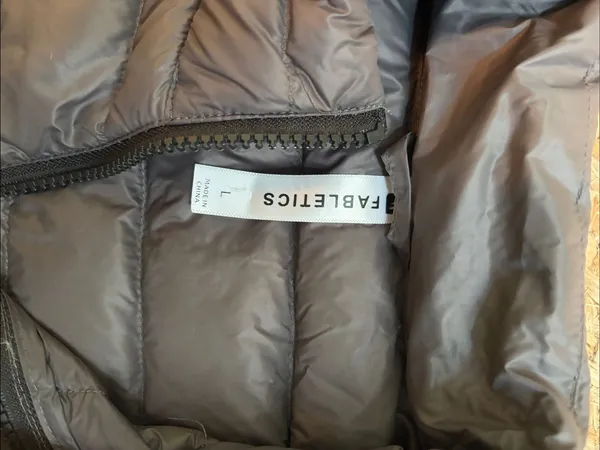 Fabletics Taupe Quilted Puffer Vest - Image 2