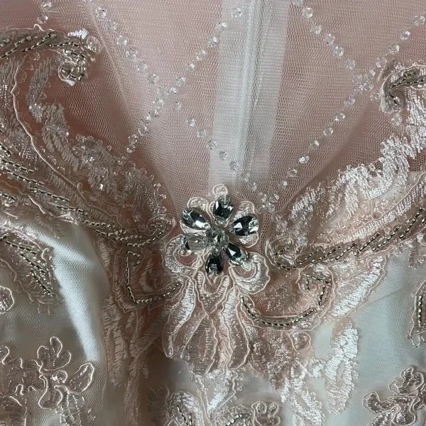Pink Cocktail Dress - Intricate Beautiful Beading Approx Size 4 - Image 11