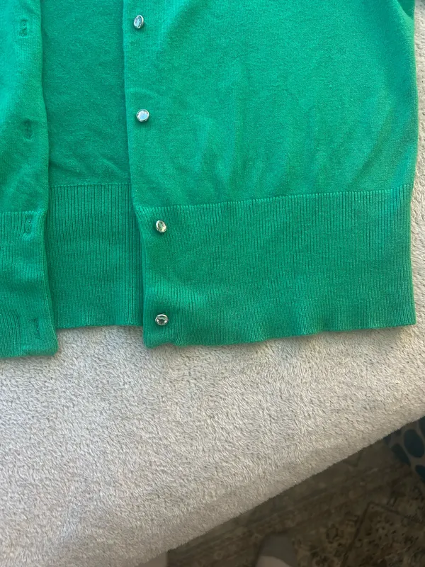 Kelly Green Cardigan - Image 4