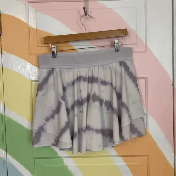 Lululemon Court Rival High Rise Skort Purple Tie Dye Skirt w Shorts Sz 12 🧡🎀 - Image 4