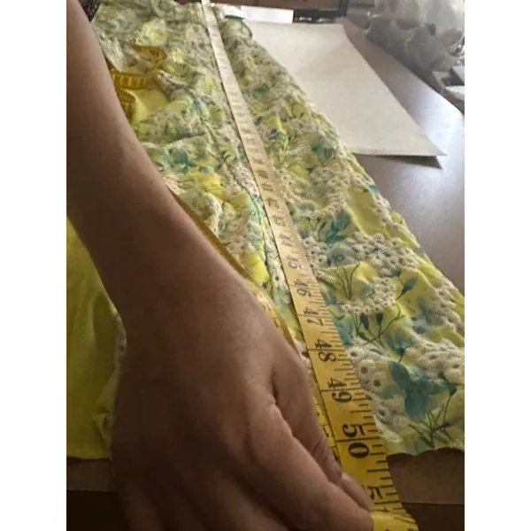 LOST + WANDER Sunbloom Eyelet Floral Maxi XS Dress Yellow + Free Necklace - Image 8