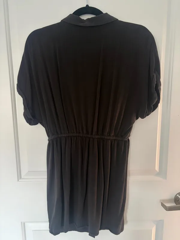 Rag Poets XS Black Button Down Shirt Dress - Image 5