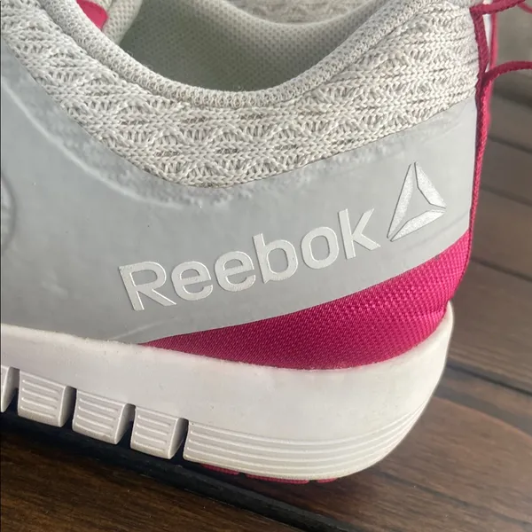 REEBOK ZRATED Women's Size 8.5 Gray/Pink Lace Up Athletic Sneakers Shoes - Image 10