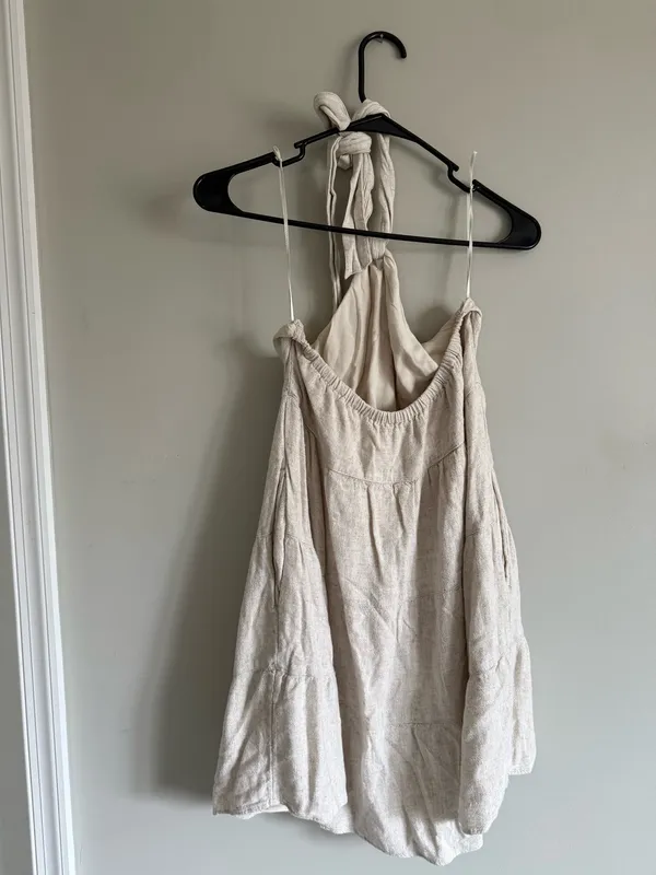 Linen Abercrombie & Fitch halter dress - Image 2