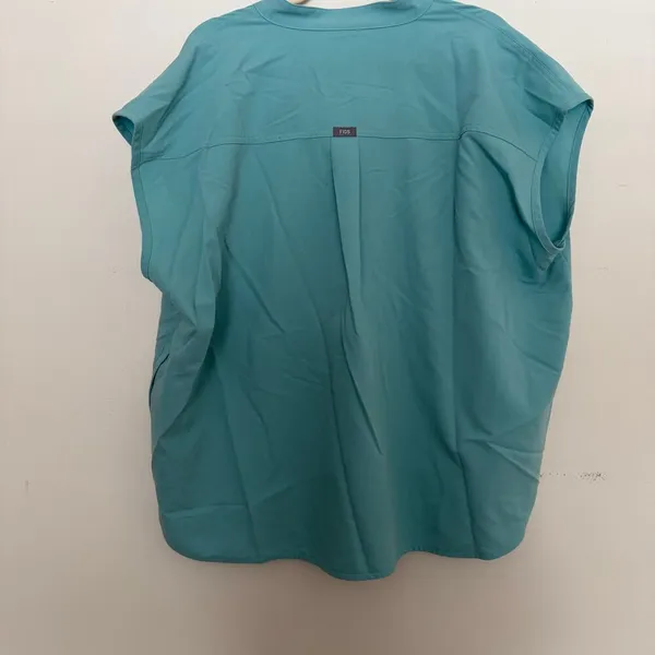 Figs Rafaela Oversized Scrub Top Blue Size XXL Cap‎ Sleeve Women's - Image 4
