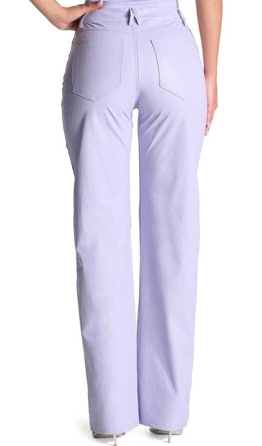 Naked Wardrobe Straight Croc Faux Leather Straight Leg‎ Pants Size XS - Image 2