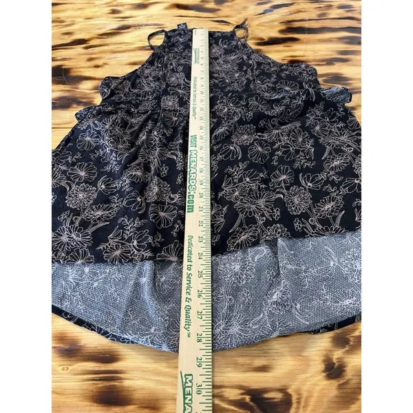 TORRID Size 00 Tiered Babydoll‎ Spaghetti Strap Tank Top Rayon Beach Vacation - Image 7