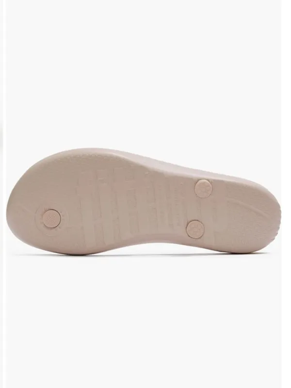 NEW FitFlop Splash Flower T-Strap Sandal 10 M, NUDE ROSE - Image 5