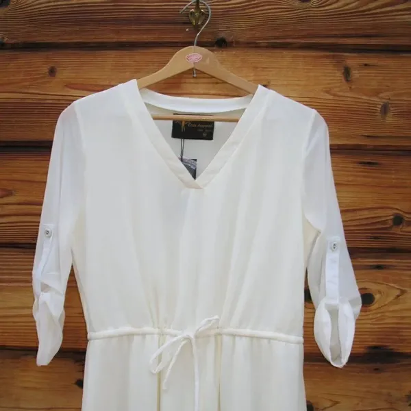 NWT Eros Cream Dress Size M - Image 3
