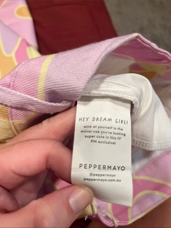 Dolls Kill Peppermayo Keep Your Heart Psychedelic Pants US Size 4 NWT - Image 12