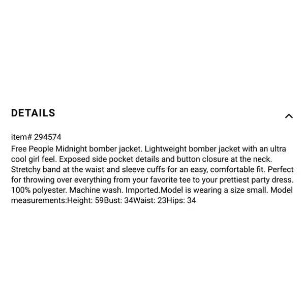 Free People Olive Midnight Bomber Jacket Size S - Image 6