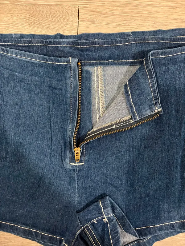 Denim Wrap Skirt Blue Size 29 - Image 5