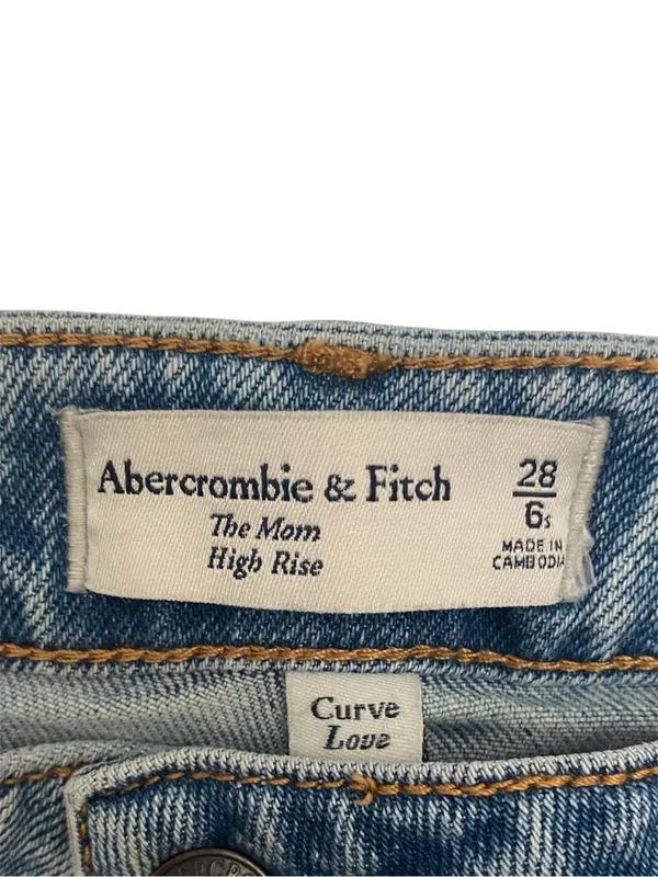 Abercrombie & Fitch The Mom High Rise Curve Love Size 28 - Image 5
