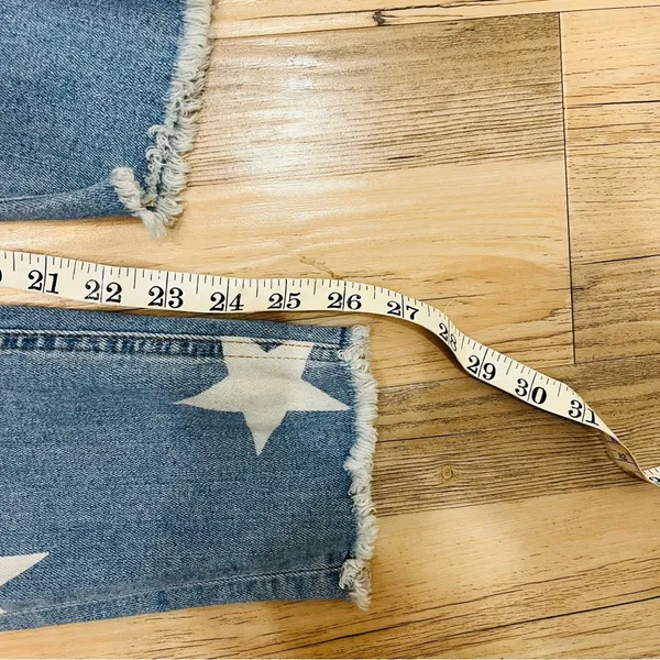 Miss Me High Rise Distressed Star Printed Mom Jeans Rise ankle skinny 29 - Image 5