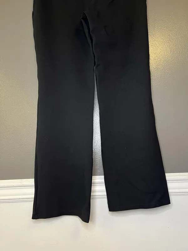 Quince Pants Womens Petite Large Navy Ponte Bootcut Pull On Stretch Work Office - Image 6