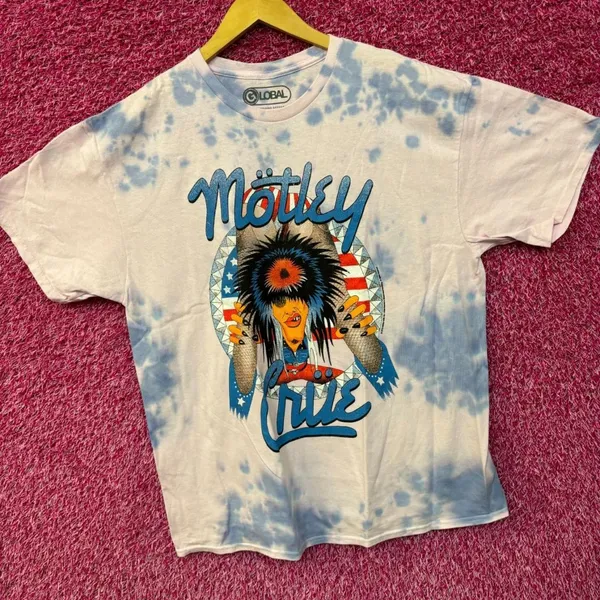Motley Crue Girls Girls Girls Animated Heavy Metal Tie Dye XL - Image 3