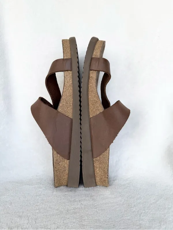 Mephisto Brown Leather Buckle Toe - Image 6