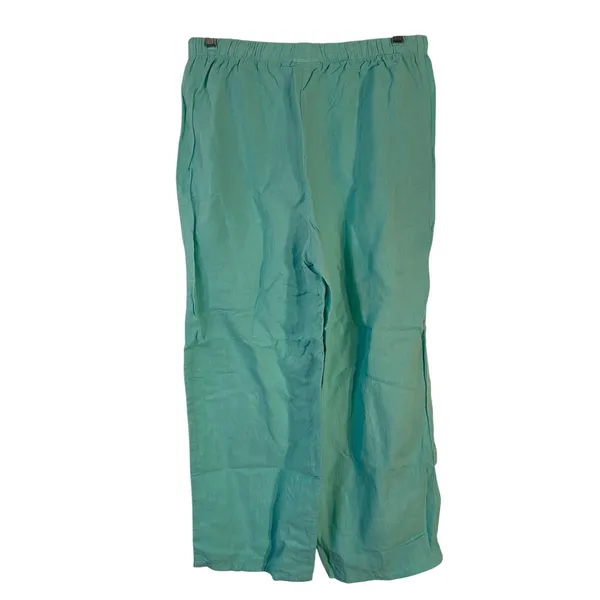 Hot Cotton‎ by Marc Ware Linen Blend Wide Leg Drawstring Pants Seafoam Green M - Image 2