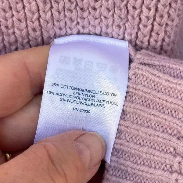 Lands’ End size 1X dolman sleeve chunky knit sweater. - Image 4