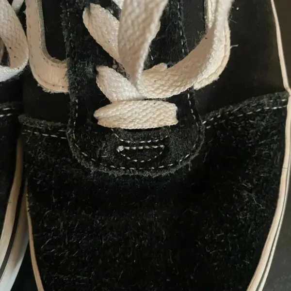 Black Old School Vans‎ Youth Size 6 W7 - Image 7