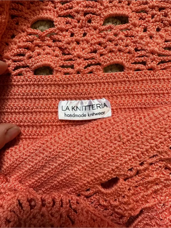 La Knitteria hand knit bikini set coral - Image 3