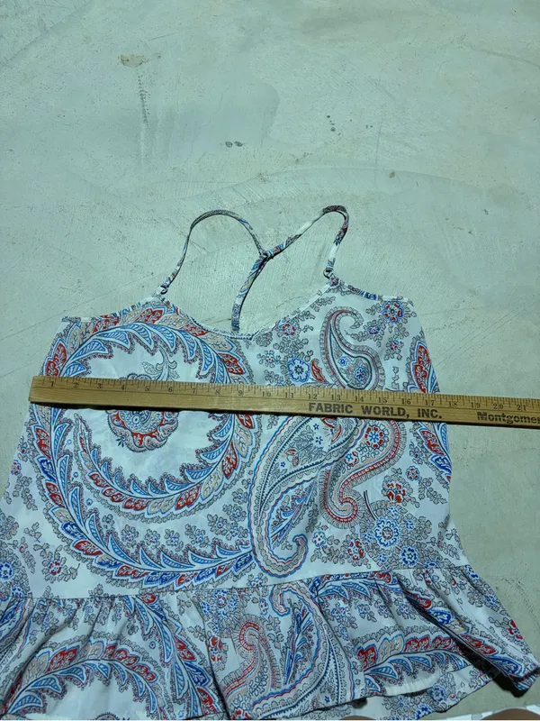 Abercrombie & fitch Paisley Print Spaghetti Strap Tank small - Image 4