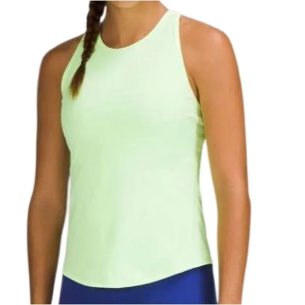 Lululemon Base Pace Ribbed Tank Top Faded Zap Size 6 - Image 5