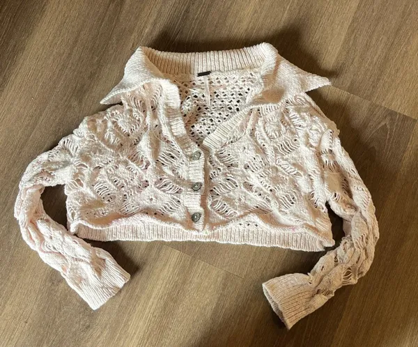 Free People Cropped Sweater Knit - Image 4