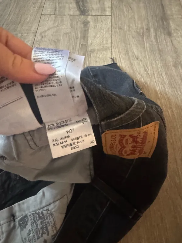 Black Levi’s 501 Denim Shorts - Image 3