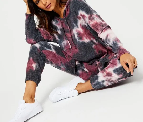 Chaser Tie Dyed Maternity Hoodie - Image 3