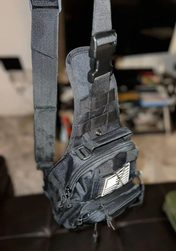 Tactical Sling Carry Tote. Black - Image 3