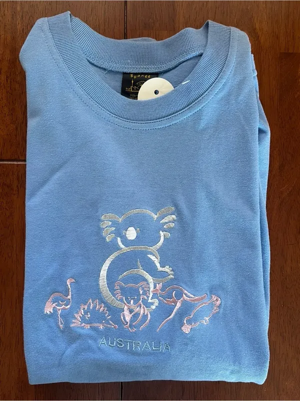 New Vintage Koala Embroidered Australia shirt Size Medium Dead stock 100% Cotton - Image 9