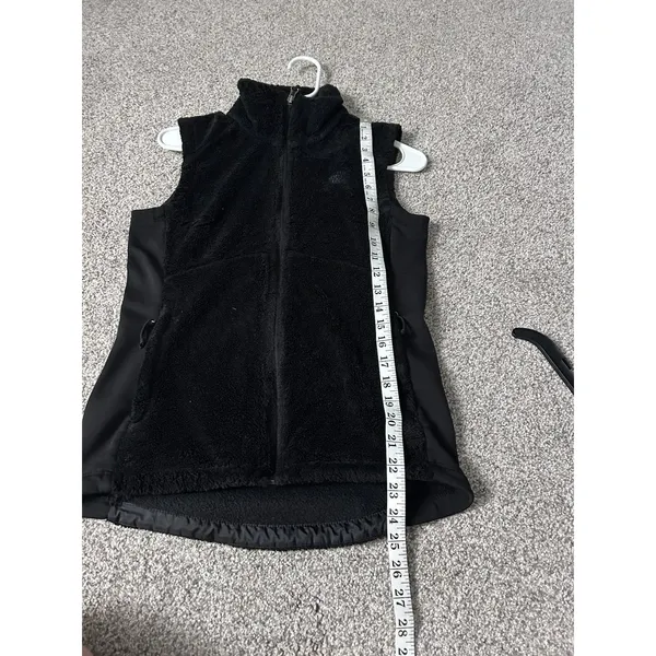 The North Face Womens Osito Size Small Full Zip Black Fleece Stretch Vest Jacket - Image 5