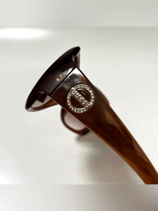 New Original GUESS Butterfly Sunglasses GO00069 Acetate Brown Rhinestones - Image 4