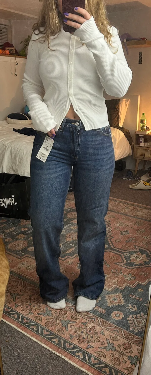 Zara Wide Leg Jeans - Image 4