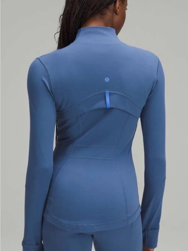 Lululemon Womens Full Zip Define‎ Luon Jacket Size 4 in Blue - Image 5