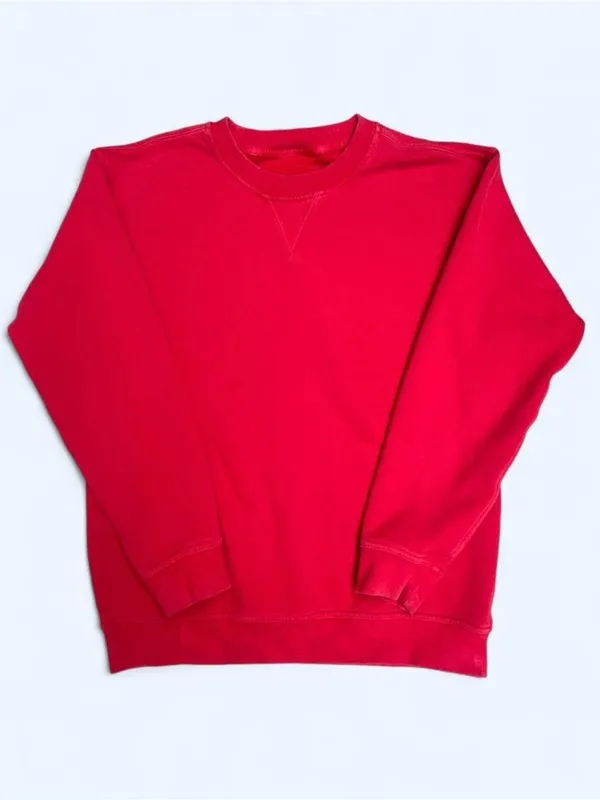 Lululemon All Yours Crew Fleece sweatshirt Red loungewear activewear outdoor L - Image 4
